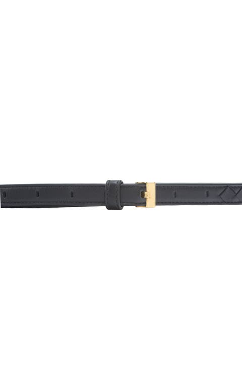 Skinny Intrecciato Lambskin Leather Belt