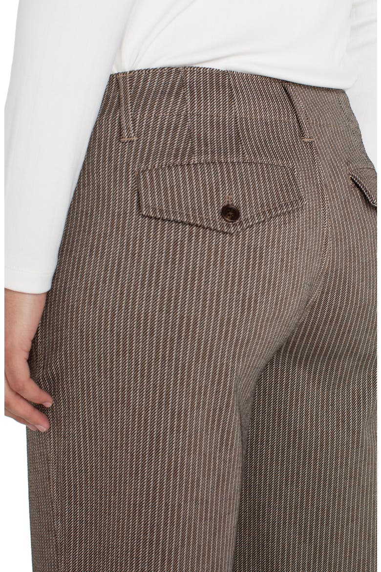 Stripe Crop Wide Leg Pants, Alternate, color, CAMEL/ SAND STRIPE