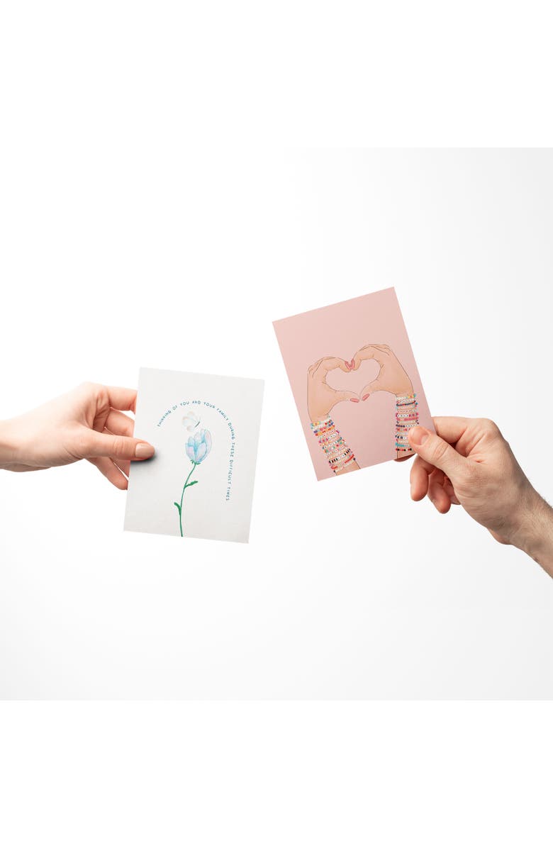Ramus & Co Sympathy Greeting Card Pack Sets (3 ct, Assorted) All Our Love, Friendship Bracelets, Thinking of You Butterfly, Alternate, color, Multi-Pack
