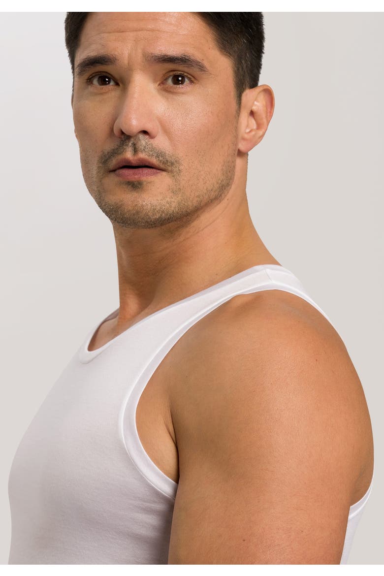 Cotton Sporty Cotton Tank Top, Alternate, color, White