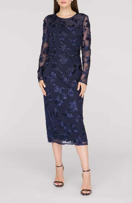 JS Collections Kori Long Sleeve Cocktail Dress