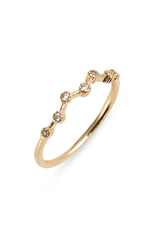Child Of Wild Celeste Constellation Cubic Zirconia Ring In Gold