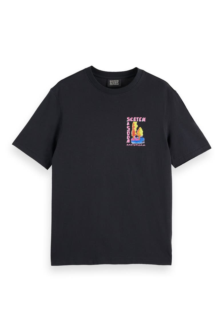 Artwork Graphic T-Shirt, Main, color, METEORITE