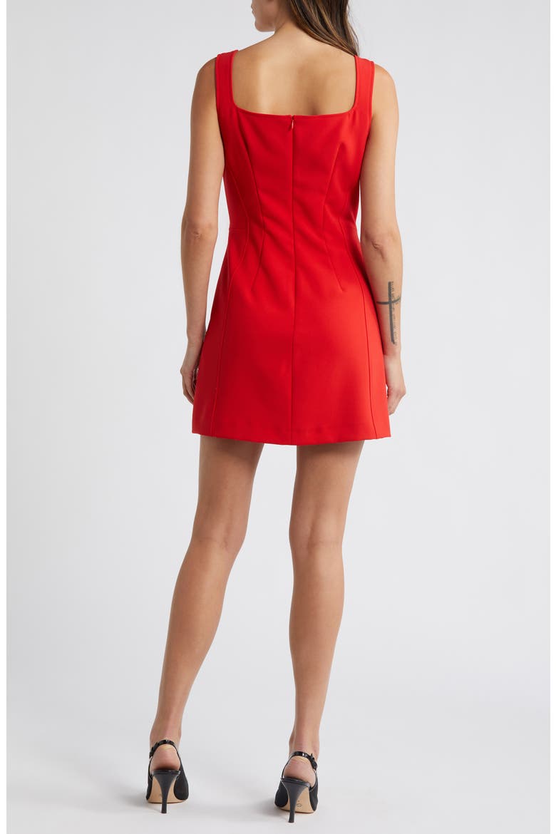 Ruth Whisper A-Line Minidress, Alternate, color, MARS RED