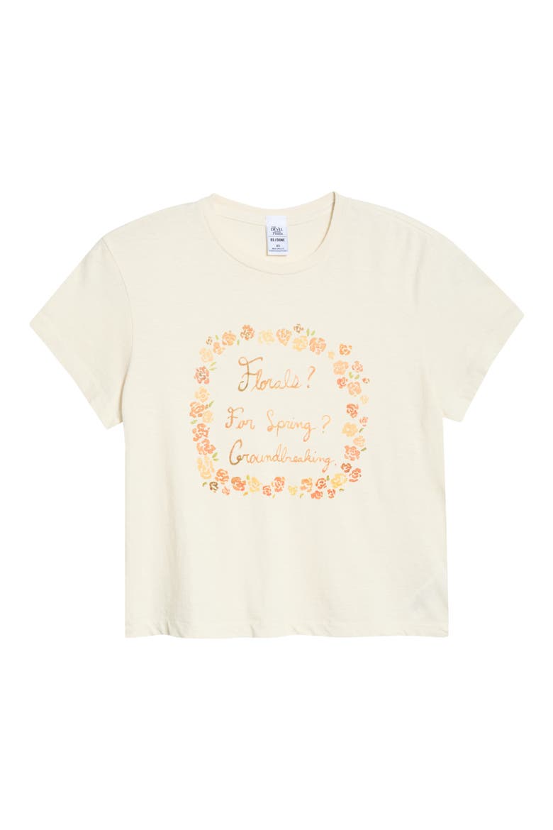 '50s Florals Boxy Graphic T-Shirt, Alternate, color, VINTAGEWHITE