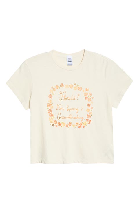'50s Florals Boxy Graphic T-Shirt
