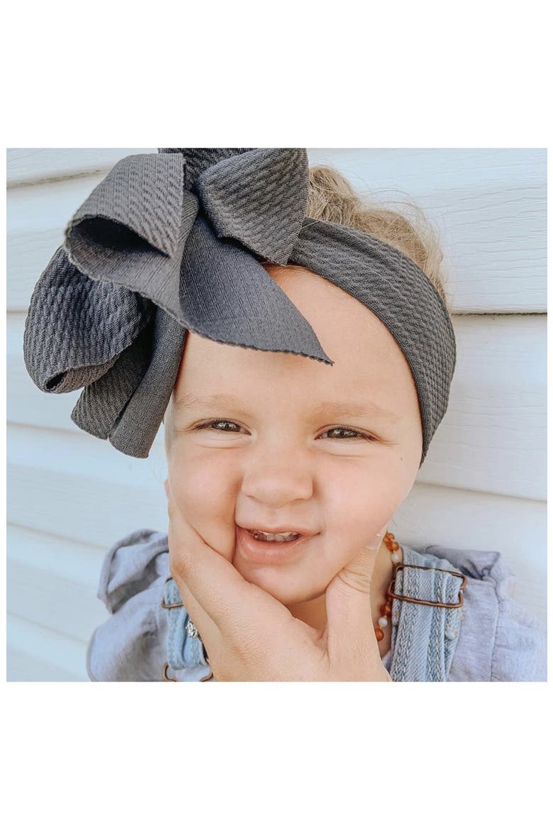 Mini Prep Ashe Stretch Head Wrap, Alternate, color, GRAY