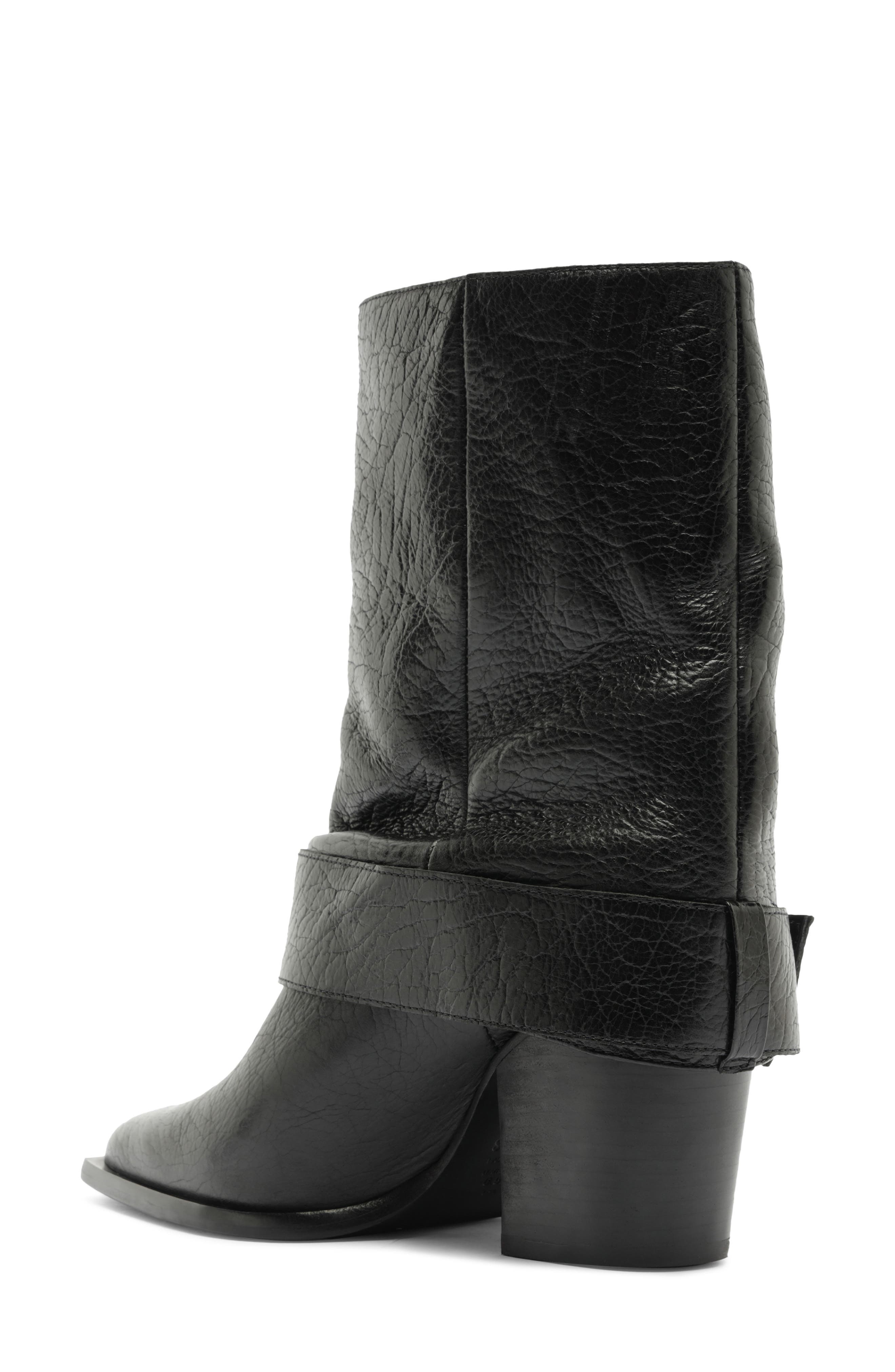 Parker Leather Boot, Alternate, color, BLACK
