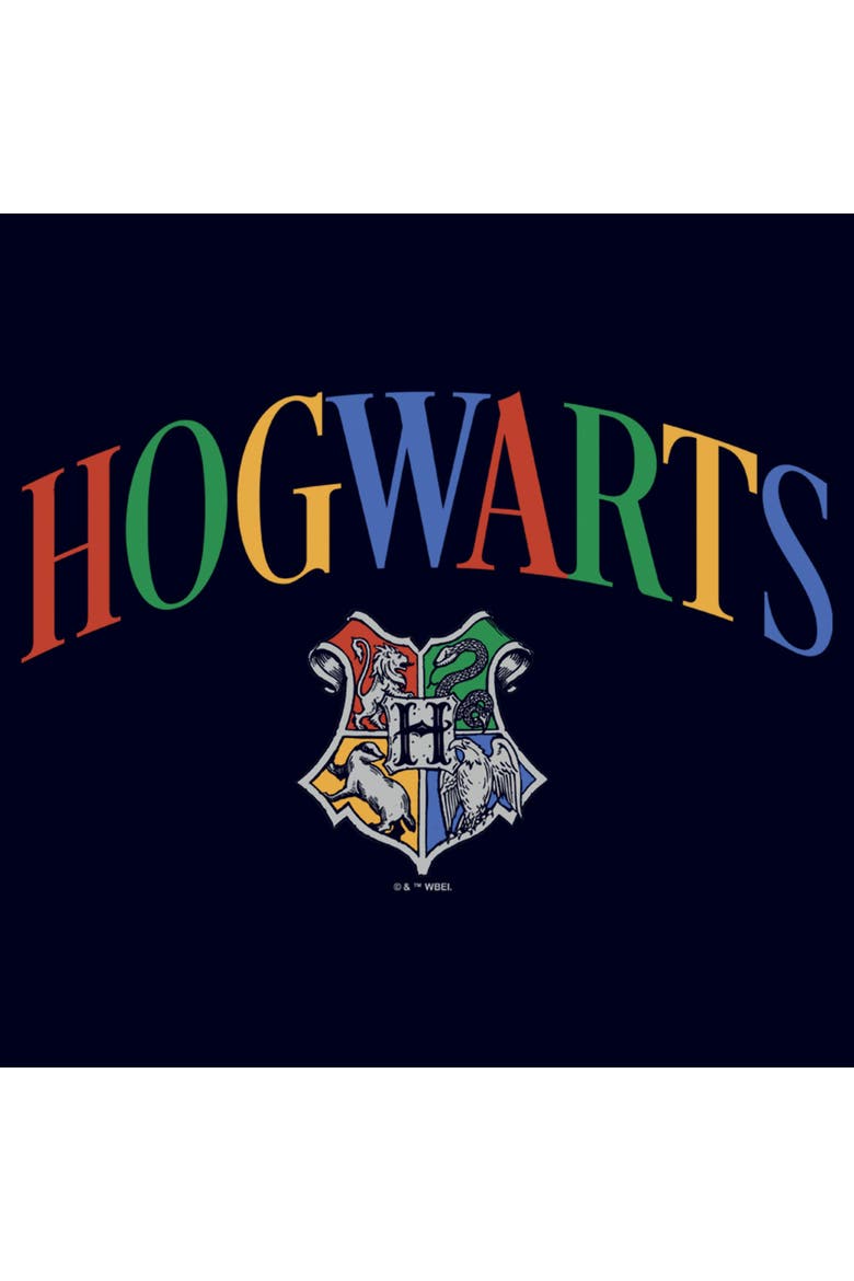 Men's Harry Potter Primary Colors Crest  Graphic T-Shirt, Alternate, color, Navy Blue