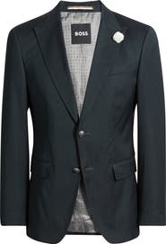 BOSS Huge Wool Blend Peak Lapel Sport Coat