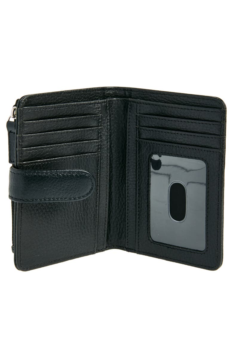MUNDI SMALL LEATHER GOODS Campbell Leather Wallet, Alternate, color, Black