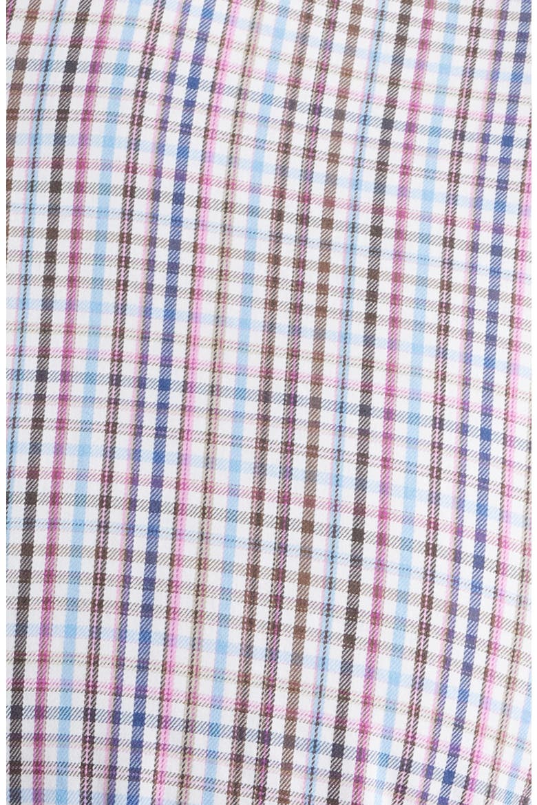 Adelson Check Button-Down Shirt, Alternate, color, COFFEE