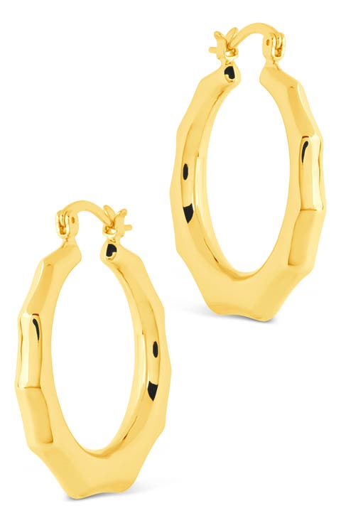Zia Door Knocker Hoop Earrings