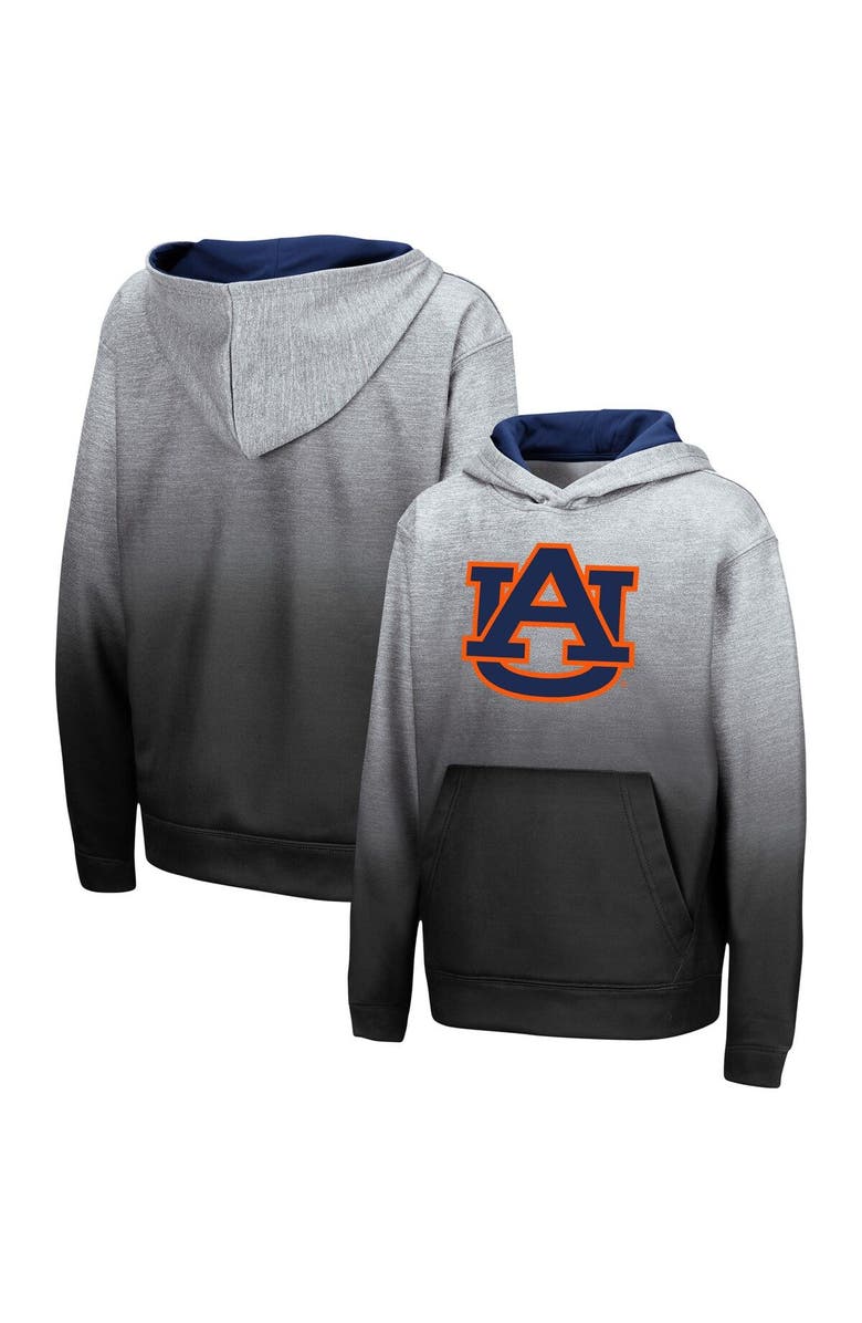 COLOSSEUM Youth Colosseum Heathered Gray Auburn Tigers Sitwell Pullover Hoodie, Main, color,