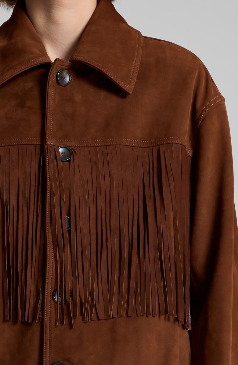 A.L.C. Wren Fringe Suede Jacket, Alternate, color, 