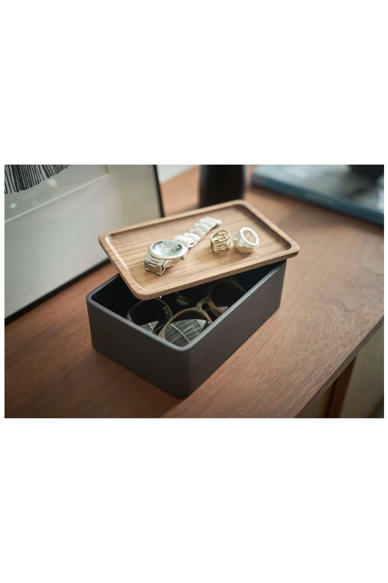 Wood Top Accessory Box, Main, color, BROWN