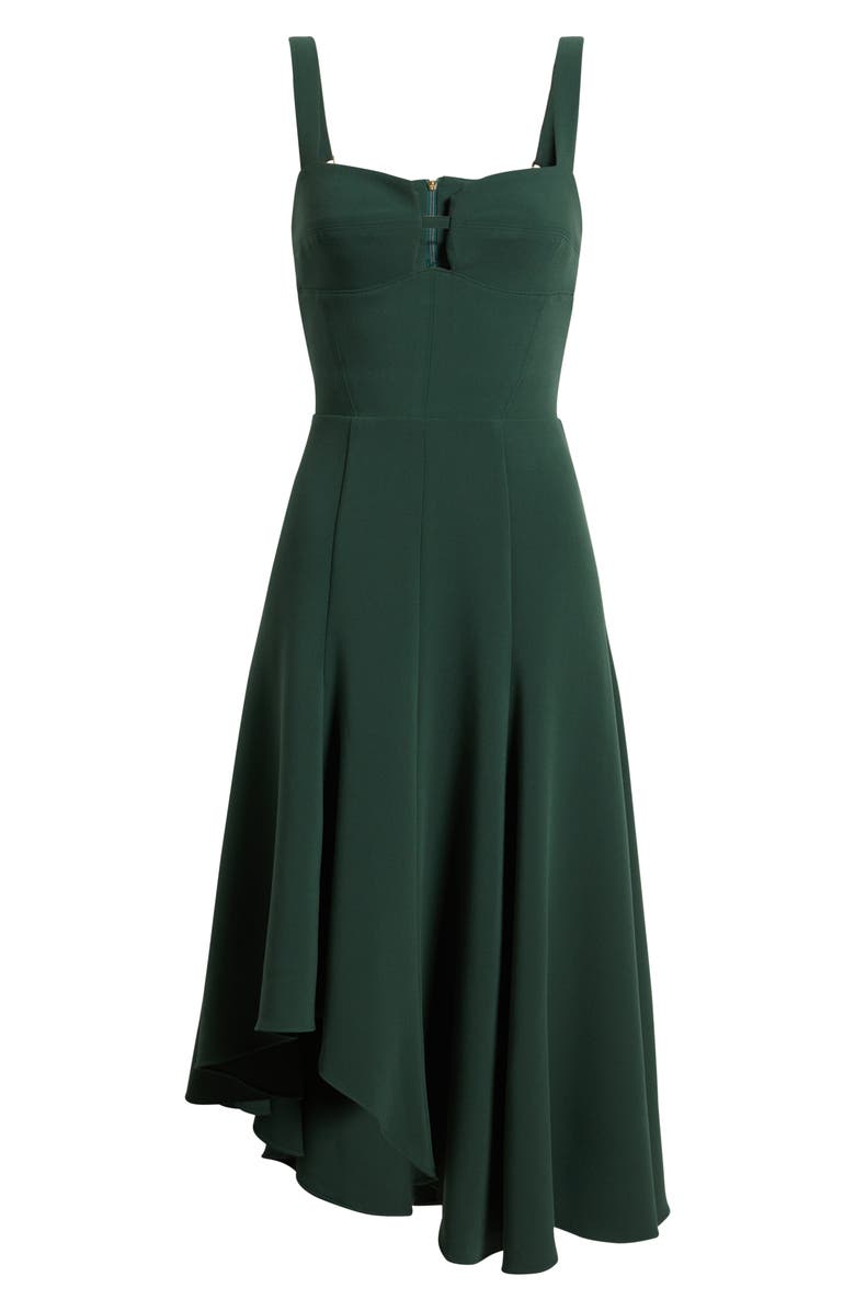 Black Halo Sorelle Asymmetric Midi Dress, Alternate, color, Bamboo