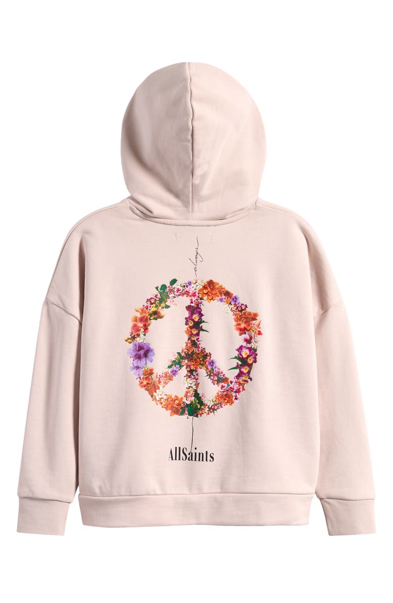 smALLSAINTS by ALLSAINTS Kids' Peace Hoodie, Alternate, color, Pink