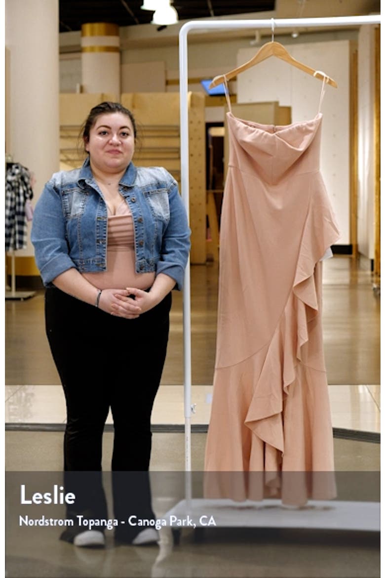 Paris Ruffle Strapless Mermaid Gown video