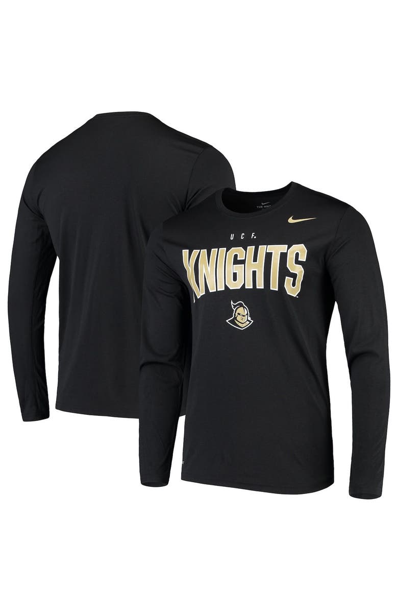 Nike Men's Nike Black UCF Knights Bowtie Arch Legend Long Sleeve Performance T-Shirt, Main, color,