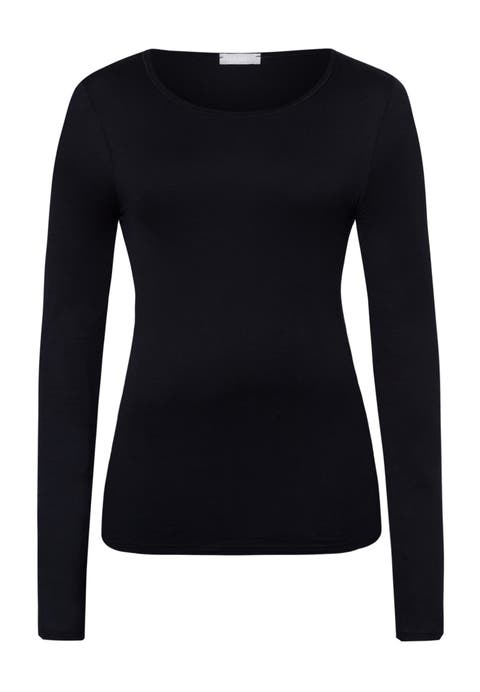 Ultralight Fitted Cotton Round Neck Top