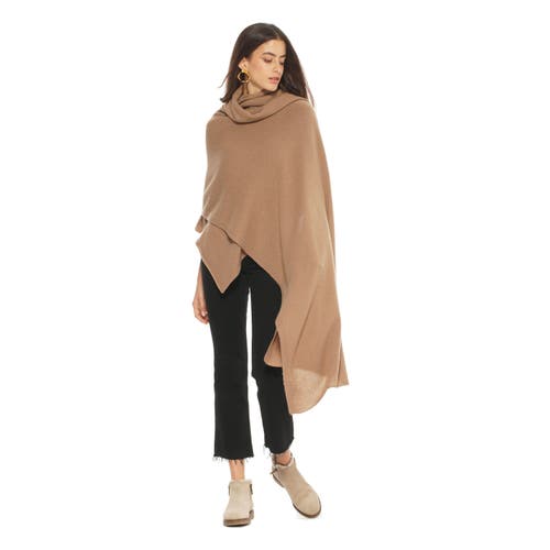 Monticelli Cashmere Pure Cashmere Feather-light Maxi Wrap Stole In Brown