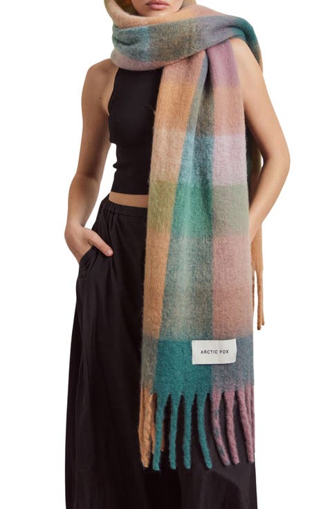 The Reykjavik Check Fringe Scarf