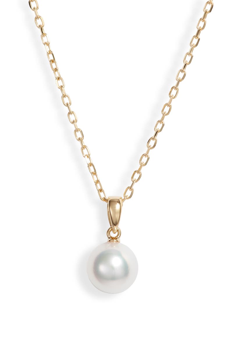 Mikimoto Essential Elements Pearl Pendant Necklace, Main, color,