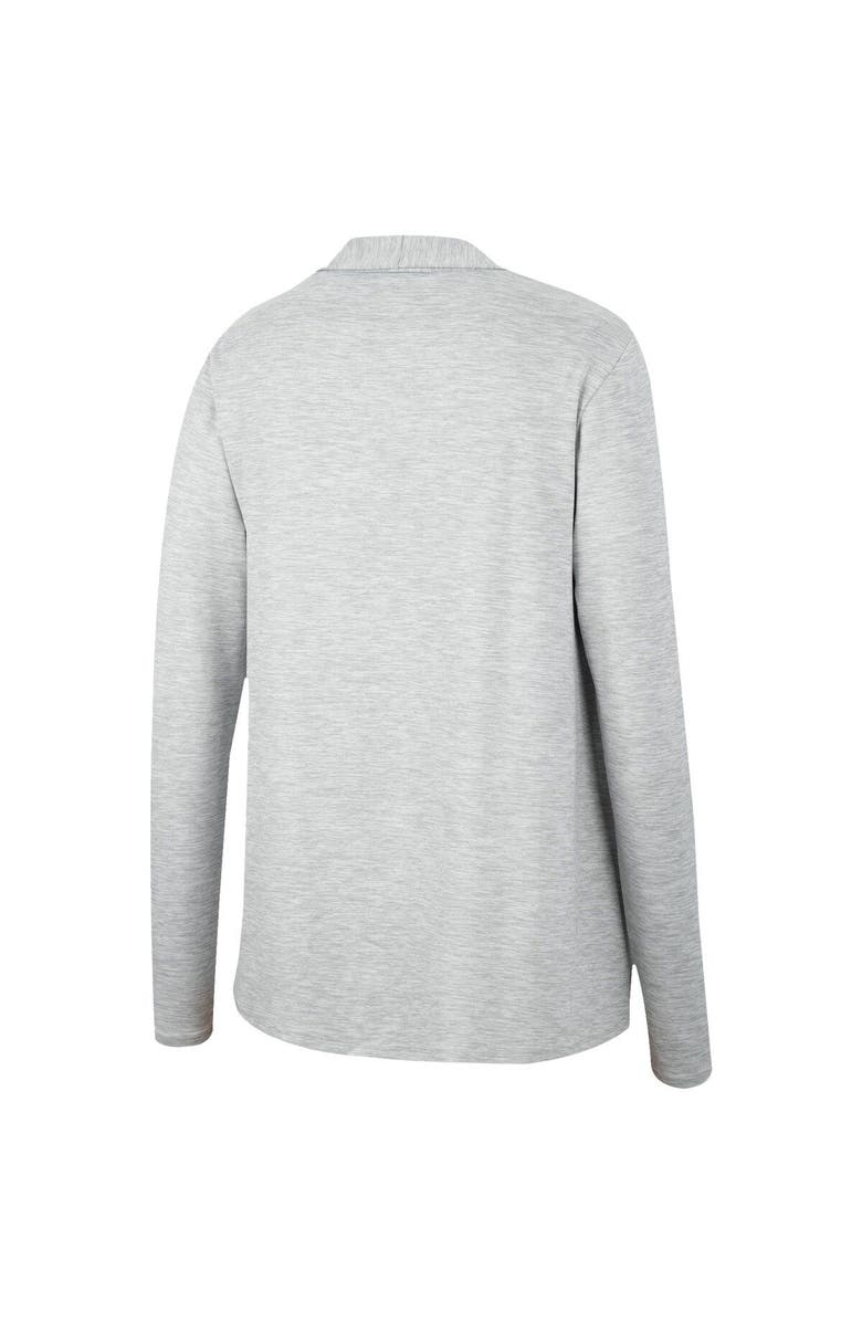 COLOSSEUM Women's Colosseum Heathered Gray Iowa Hawkeyes Charlton Open Cardigan, Alternate, color,