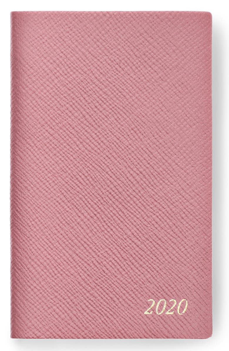 Smythson Panama Pocket 2020 Planner, Main, color, 