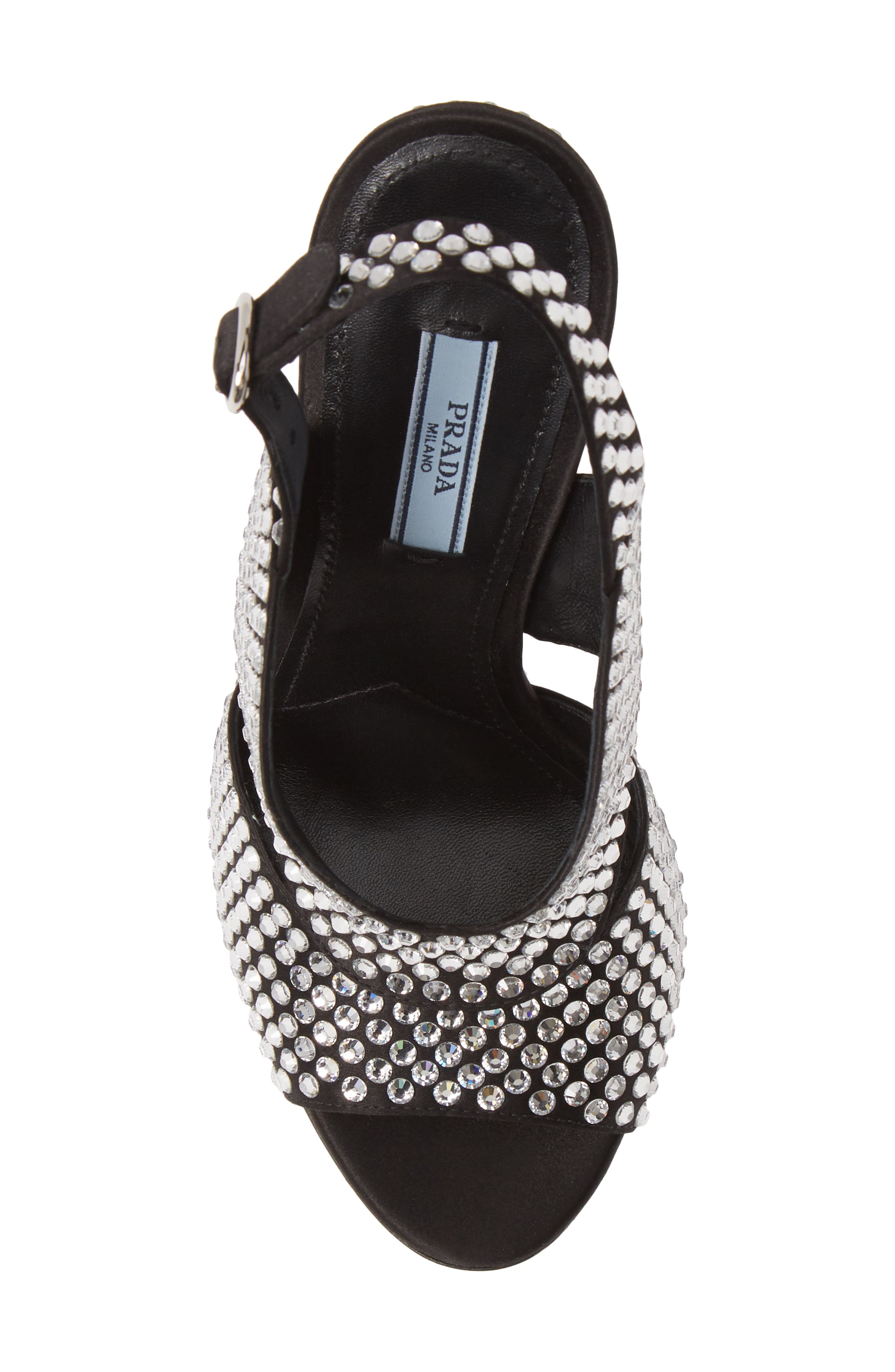 Prada Jewel Slingback Sandal, Alternate, color, 