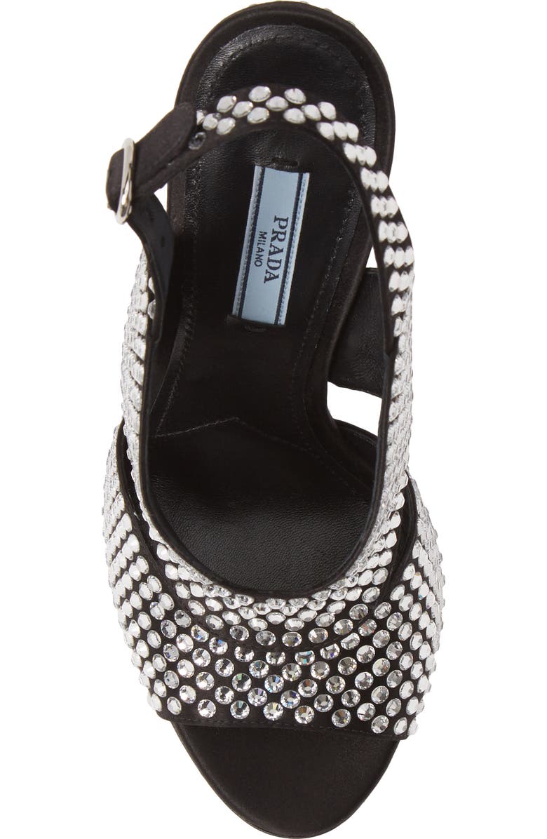 Prada Jewel Slingback Sandal, Alternate, color,