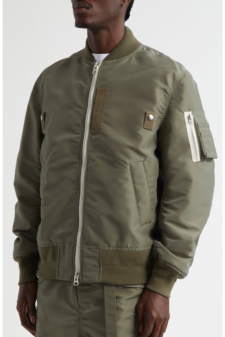 Nylon Twill Bomber Jacket (Men) | Nordstrom