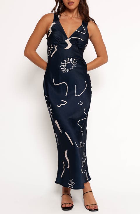 Lizza Satin Maxi Dress