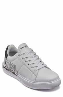 KARL LAGERFELD PARIS Leather Low Top Sneaker