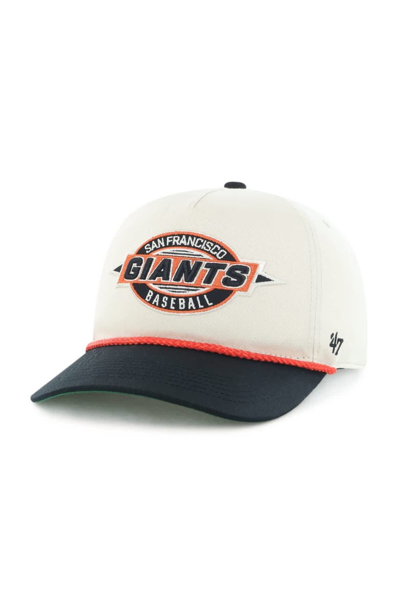 '47 Men's '47 Natural/Black San Francisco Giants Frame Out Hitch Adjustable Hat, Alternate, color, Natural