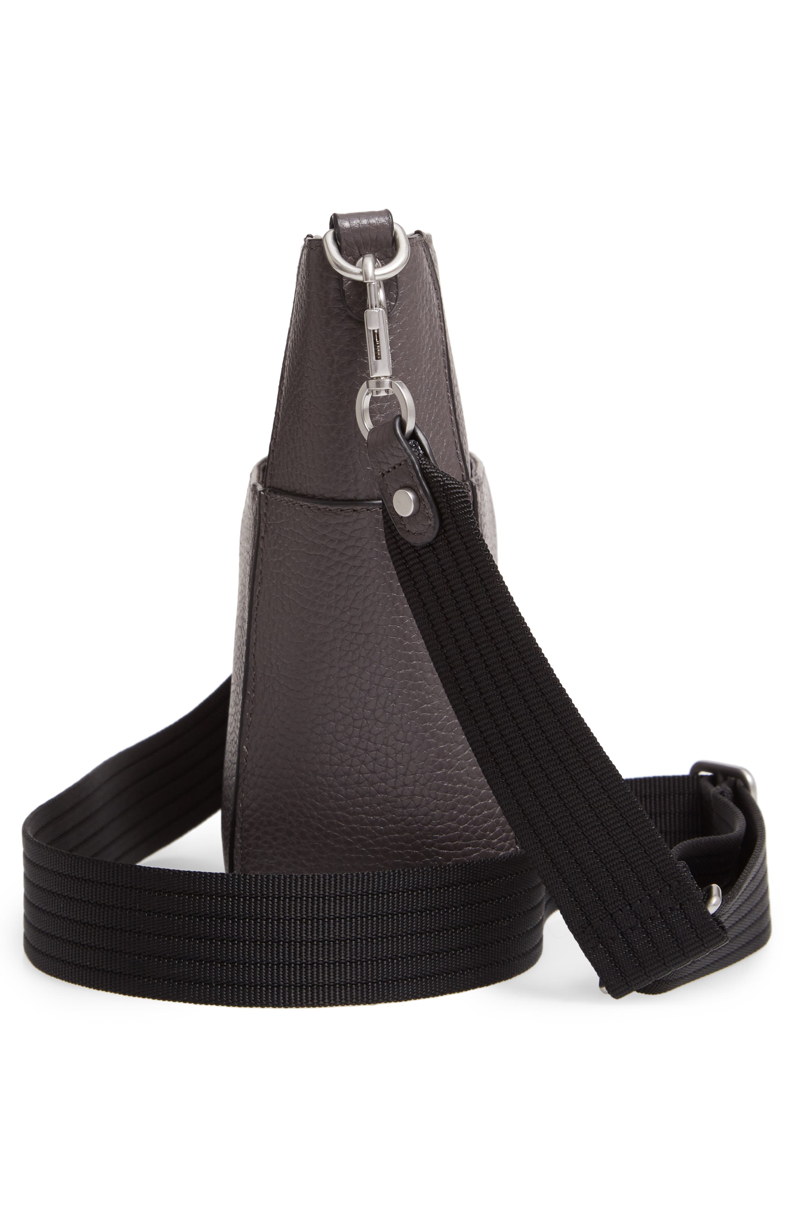 Mini Campbell Leather Crossbody Bag, Alternate, color, GREY MONUMENT