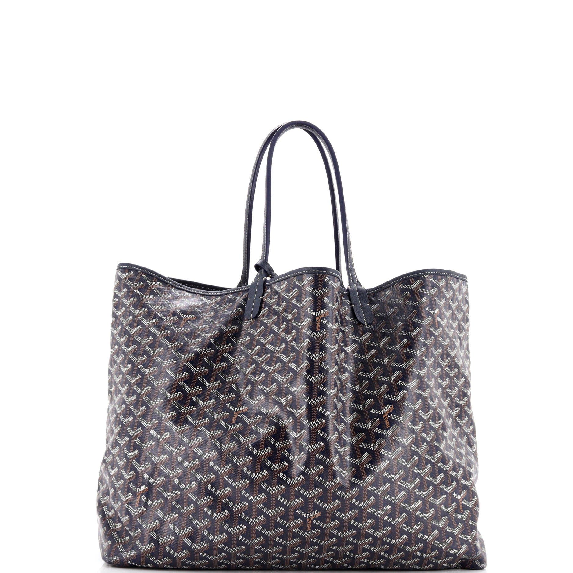 Pre-Owned Goyard Saint Louis Tote Coated Canvas GM, Alternate, color, Blue