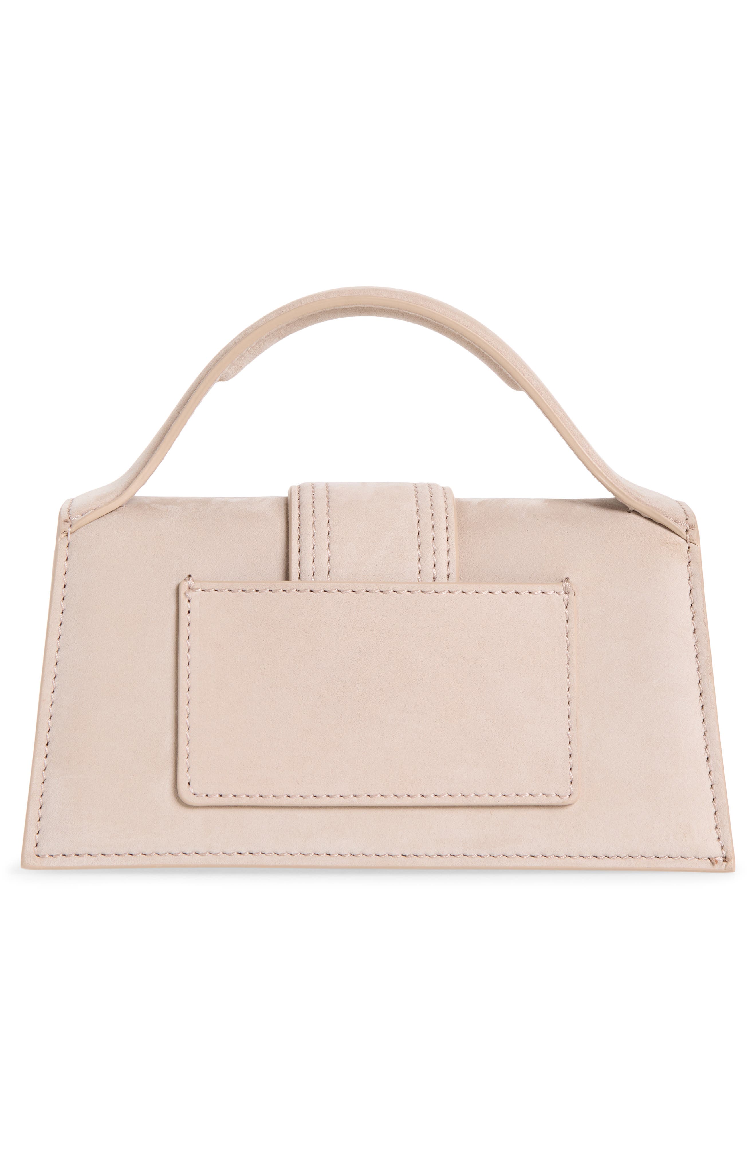 Le Bambino Leather Top Handle Bag, Alternate, color, DARK BEIGE 180