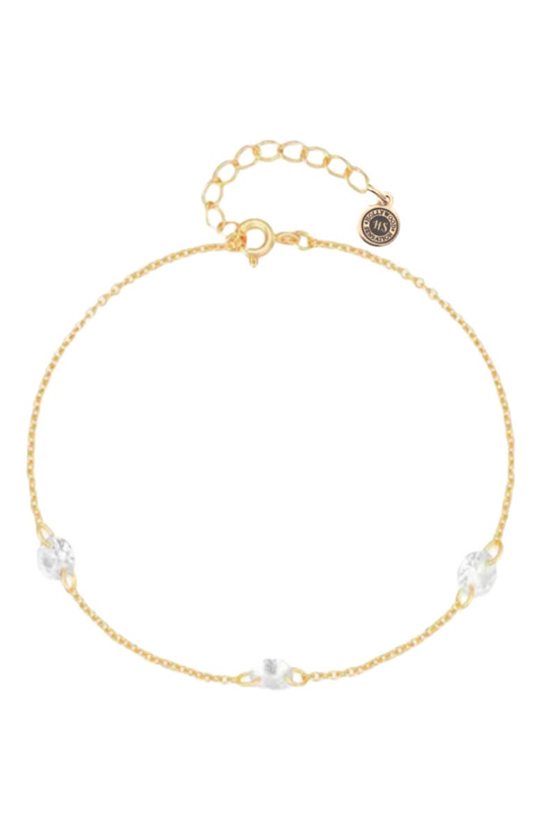 DLORIA Eternal Glow Bracelet with AAAAA Cubic Zirconia, Main, color, Gold