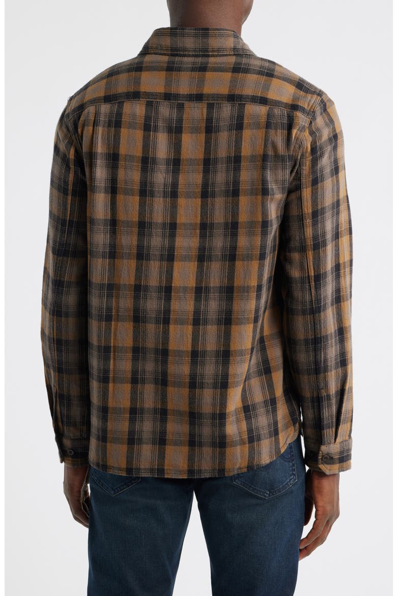 Mason Plaid Flannel Button-Up Shirt, Alternate, color, YELLOW MULTI