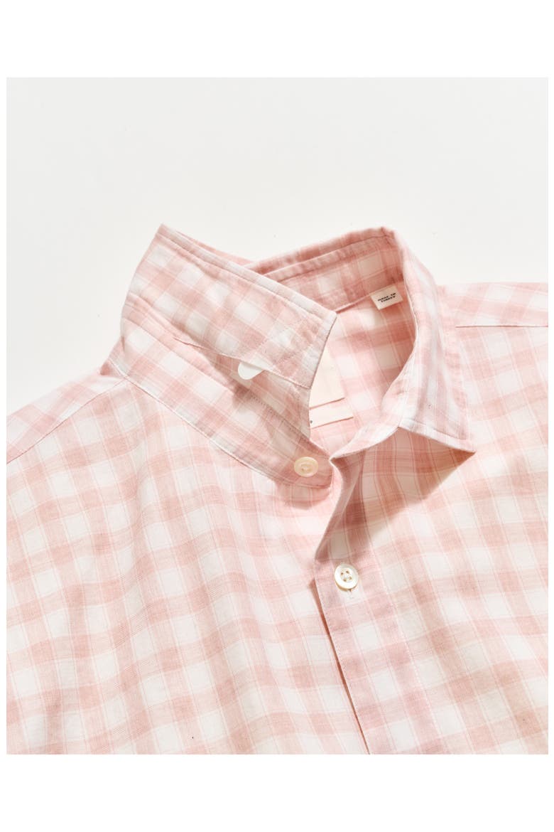 Hutcheson Plaid Button-Up Sport Shirt, Alternate, color, BLUSH/ WHITE