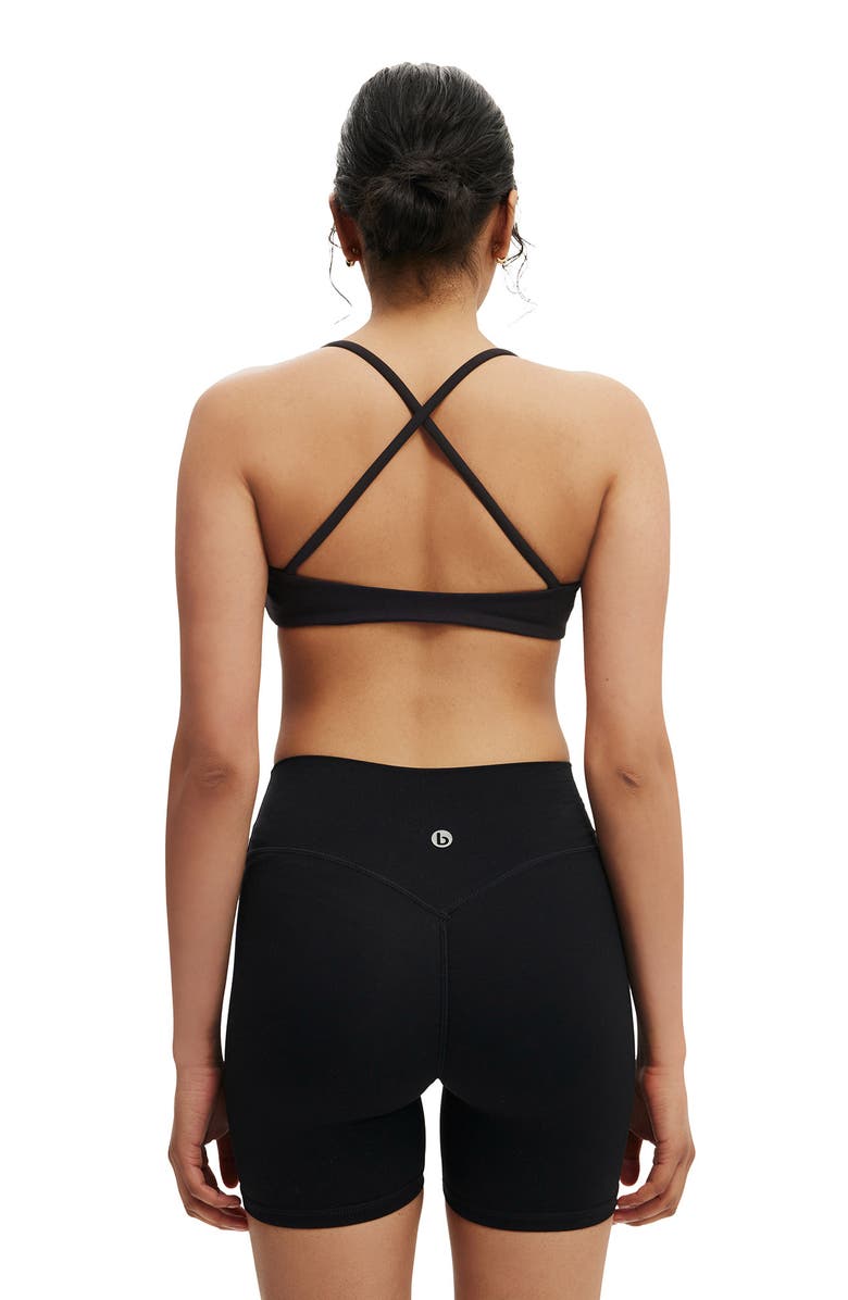 COTTON ON BODY Women's Active Ultra Soft Minimal Strappy Crop, Alternate, color, Black