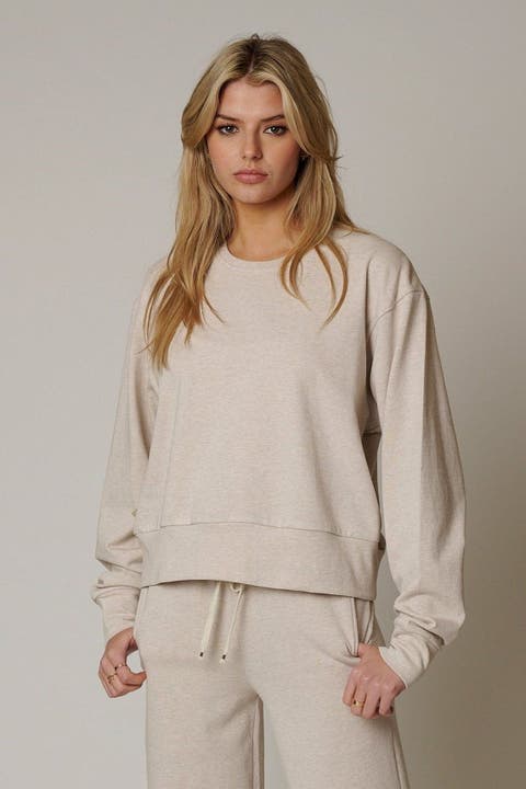 Womens Cotton Lounge Crew