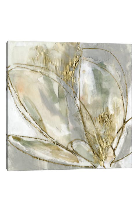 Blooming Gold II by Jennifer Goldberger Canvas Wall Art