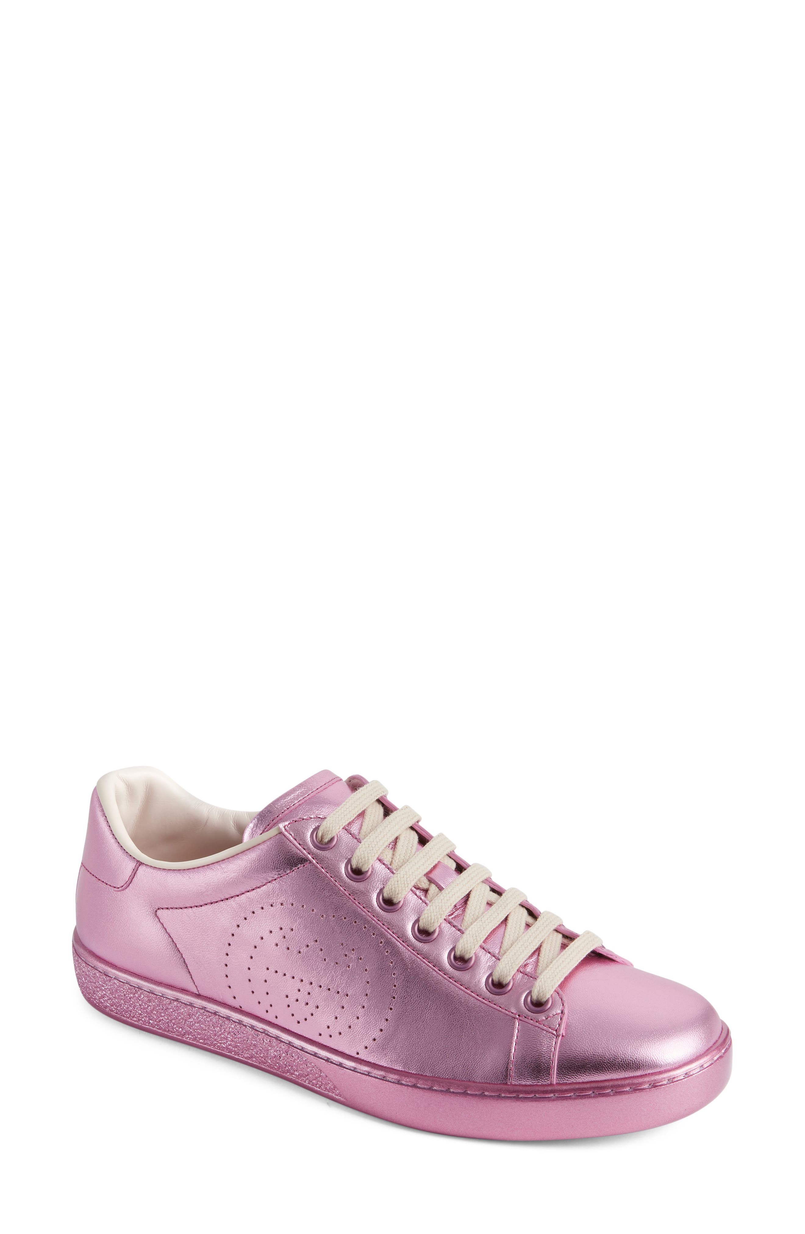 Gucci Ace Low Top Sneaker, Main, color, 