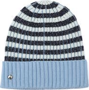Kate Spade New York Stripe Cuff Beanie
