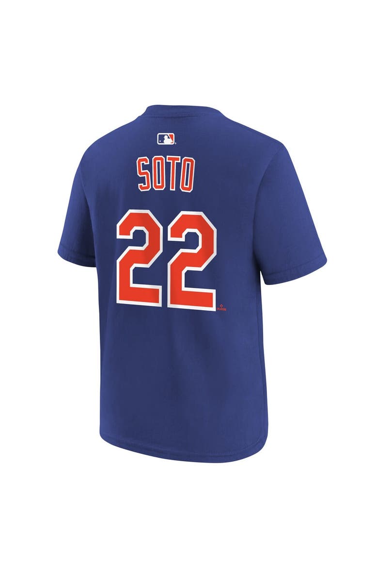 Youth Nike Juan Soto Royal New York Mets Name & Number T-Shirt, Alternate, color, Royal