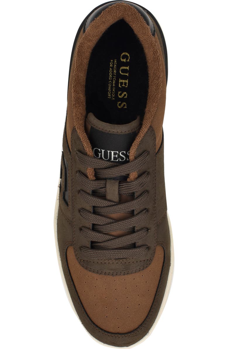 GUESS Nastele Signature G Sneaker, Alternate, color, Brown Multi