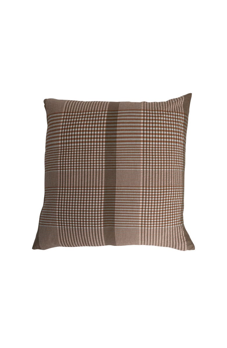 Storied Home Woven Cotton Pillow, Main, color, Cream